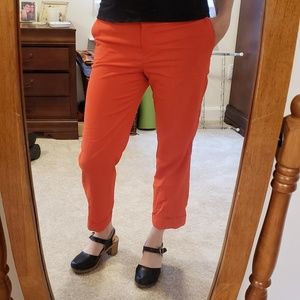 Express orange highwater slacks